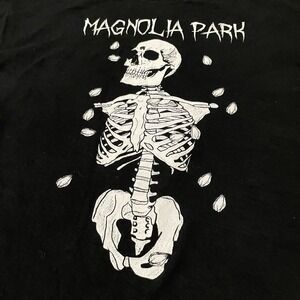 Magnolia Park Rock Me Apparel Skeleton Skull Graphic Black T-Shirt XL